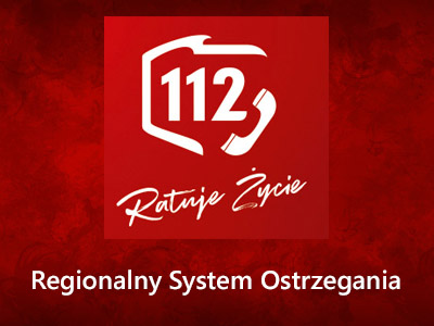 Grafika Regionalny System Ostrzegania Numer alarmowy 112